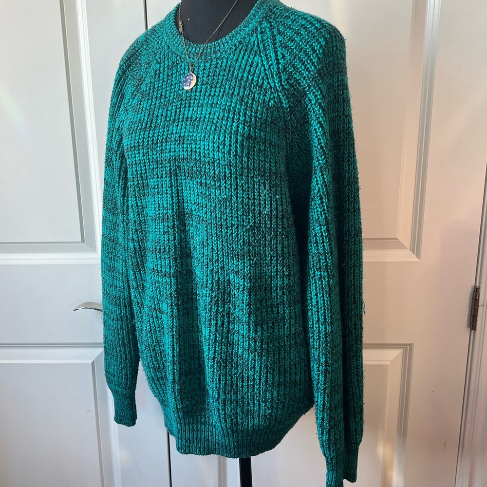 Green Knit Women's Sweater